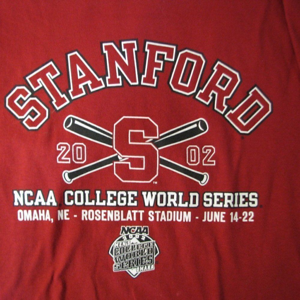 Vintage Champion Stanford 2002 NCAA World Series T-Shirt